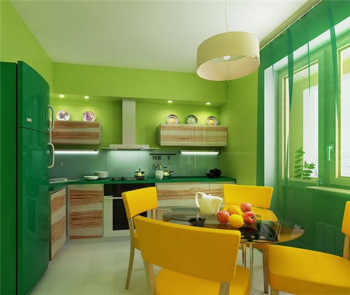 Кухни Сочетание Цветов Фото Зеленая