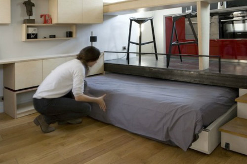 компактная кровать на кухне