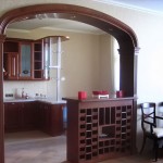 арка вместо двери на кухне