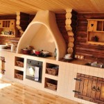 Дизайн кухни на даче в деревянном доме