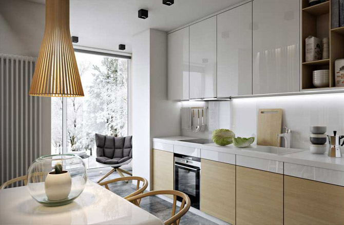 Кухня-гостиная 14 кв. м.: дизайн интерьера, планировки, фото